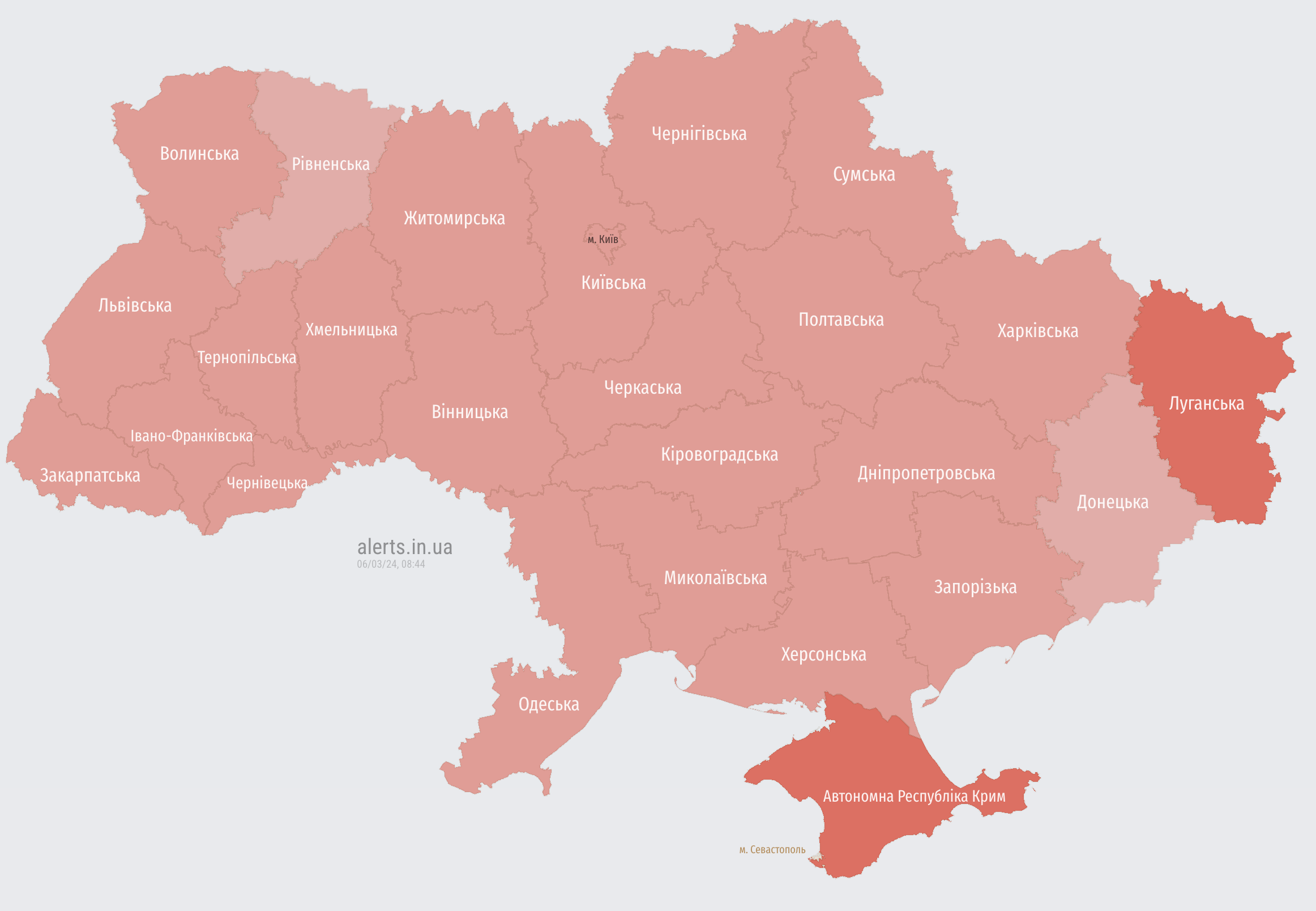 По всій Україні оголошено повітряну тривогу, злетів російський МіГ-31К (відбій)